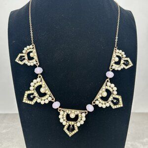 Plunder Rosalie Necklace Statement Art Deco Bohemian Jewelry Beaded